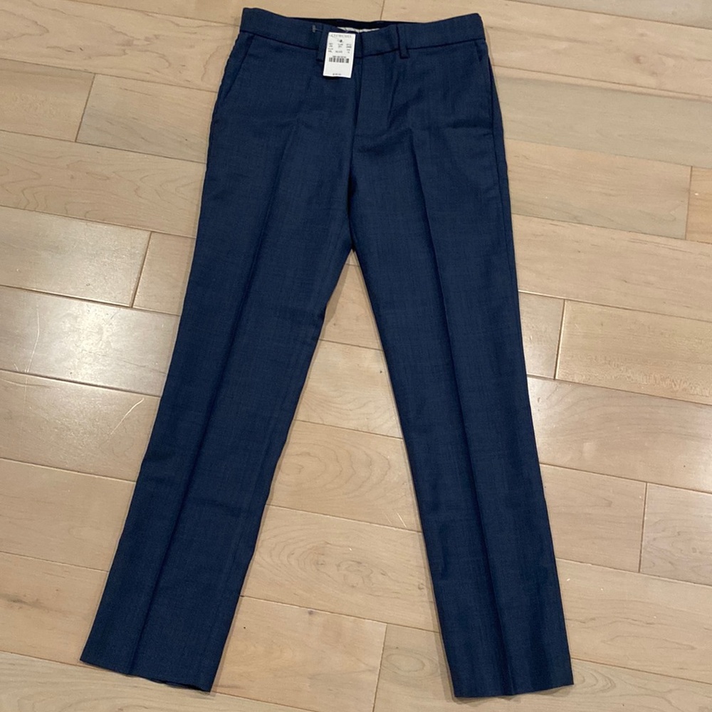 Crewcuts Ludlow Slim Wool Dress Pants Boys Size 10 | Navy | New With Tags
